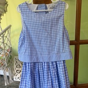 Vineyard Vines Halter open back Tier girls dress